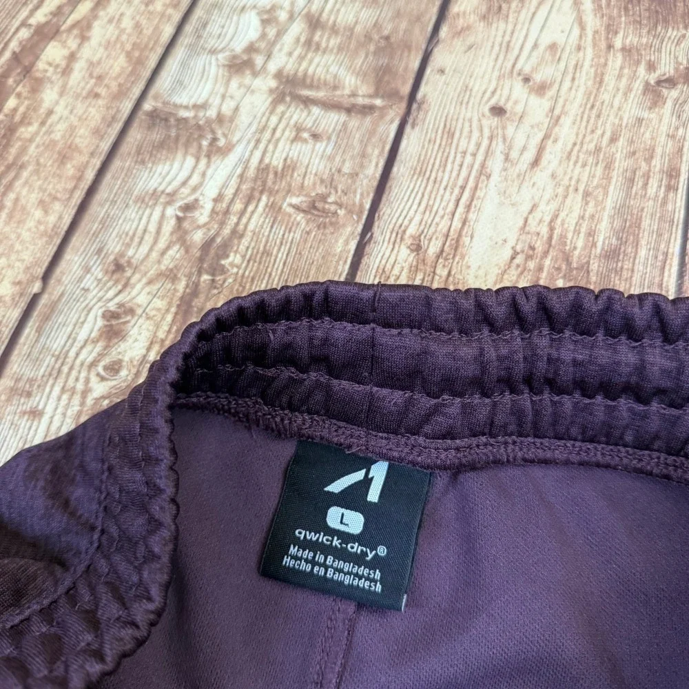 All in Motion Qwick Dry Jogger Pants Mens Large Burgundy Athletic Relaxed